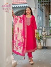 Walnut By Aanchi Roman Silk Online Kurti With Bottom Dupatta Wholesale